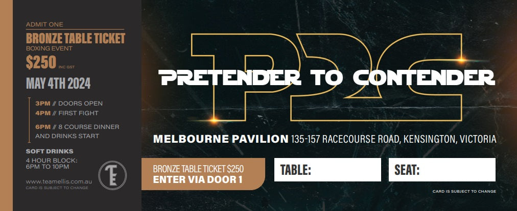 Bronze Table Ticket - May The Fourth Be With You