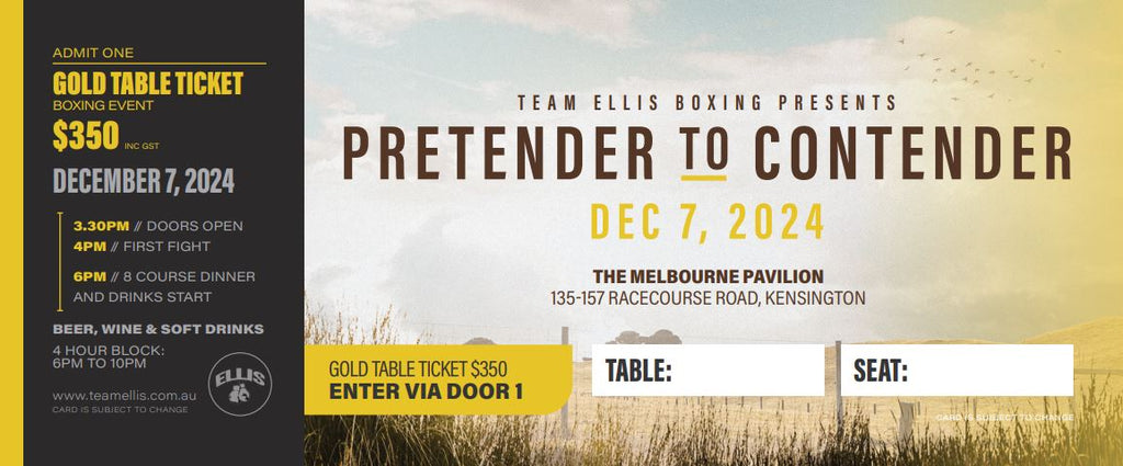 Gold Table Ticket - Pretender to Contender