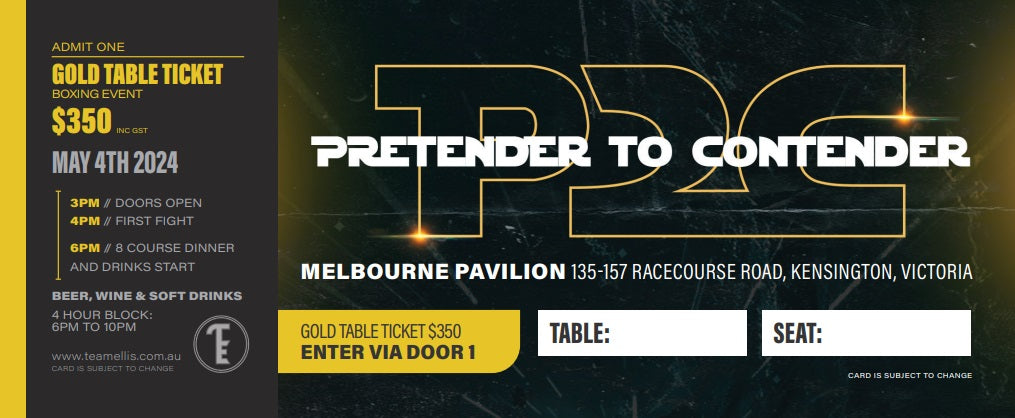 Gold Table Ticket - May The Fourth Be With You